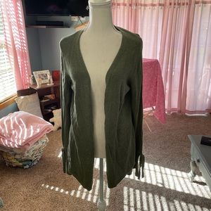 Olive green cardigan